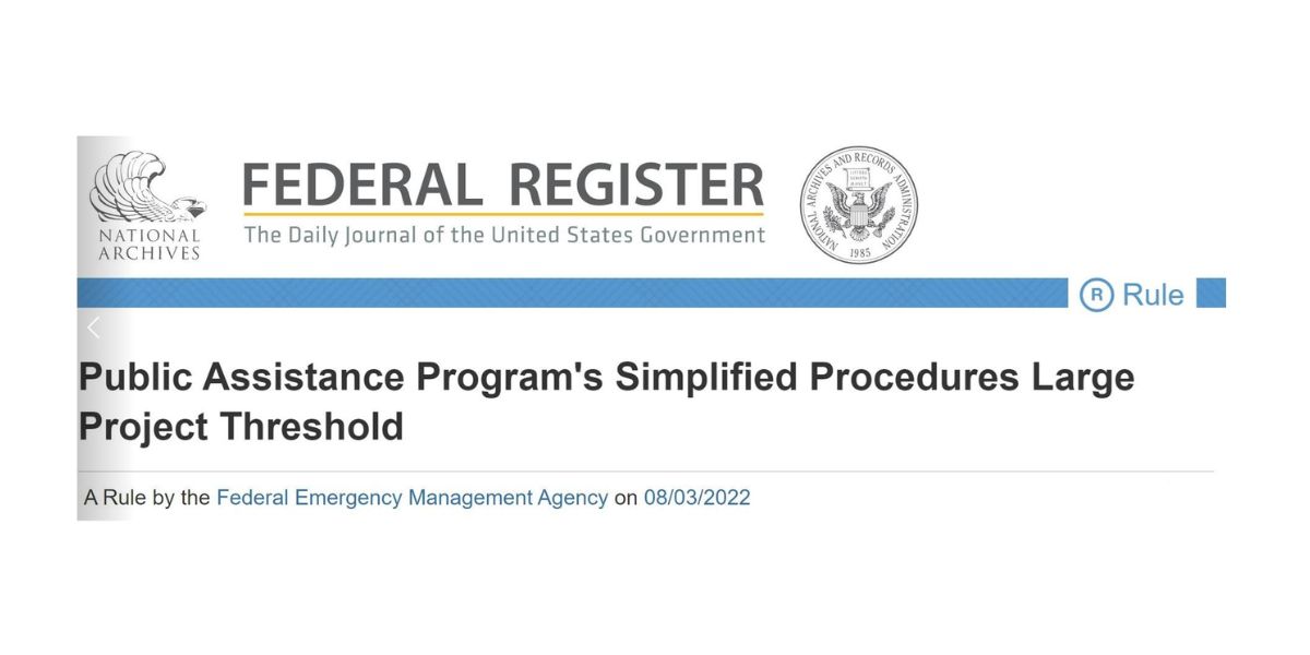 What FEMA’s Small Project Threshold Increase Means to Communities and